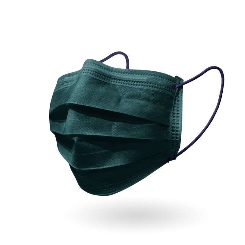 Off-road camouflage medical mask - off-road dark green (10 pieces) - หน้ากาก - ไฟเบอร์อื่นๆ สีเขียว