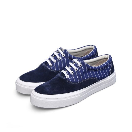 BLESS SHOE 拼色 低幫 綁帶 真皮 滑板鞋 休閒鞋 男女