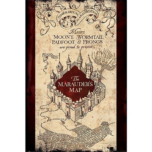 Dope 私貨 【哈利波特】劫盜地圖 英國進口海報 Harry Potter