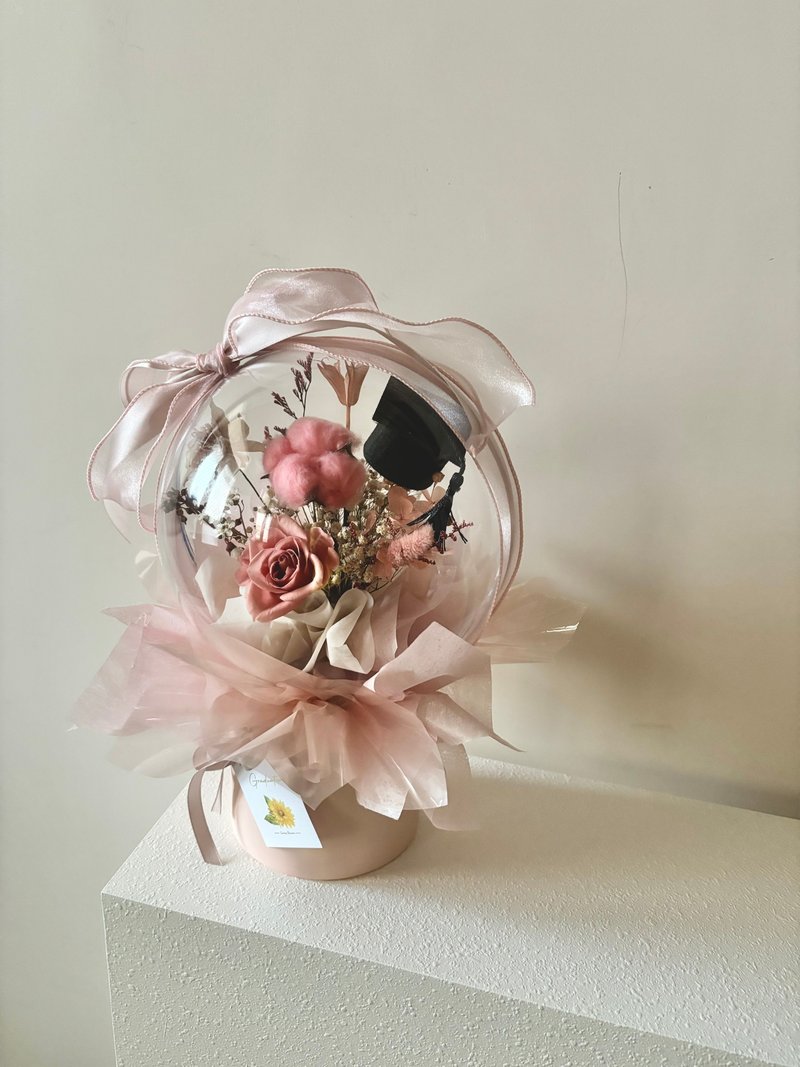 sueing_blossom Everlasting Flower Graduation Bobo Ball Hug Bucket - Dried Flowers & Bouquets - Plants & Flowers 