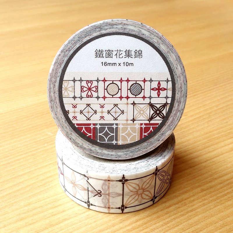 Old House Yan – Iron Window Flower Collection 1 Paper Tape - Washi Tape - Paper 