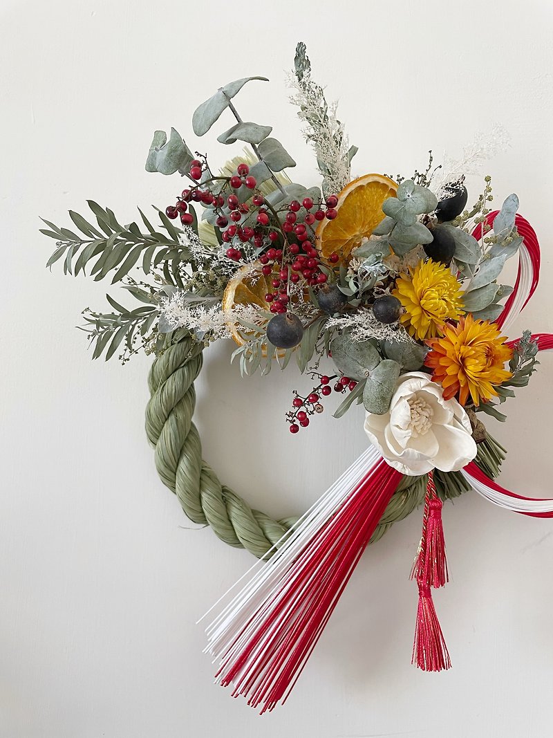 Japanese New Year's Eve Gift Tassels for Misfortune and Pray for Peace - Dried Flowers & Bouquets - Plants & Flowers Red