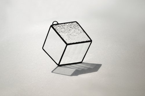 LUMIROOMI 璃光之間 正負空間/玻璃杯墊/掛飾/鑲嵌玻璃/六角透明