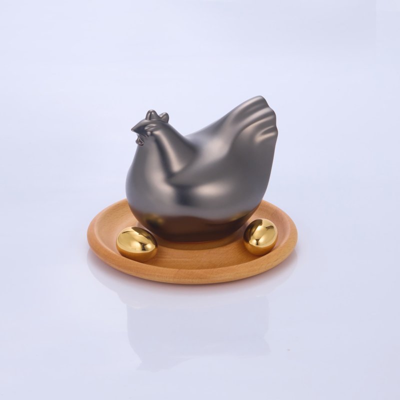 [New color debut] Matte golden hen (matte black) - Items for Display - Aluminum Alloy Multicolor