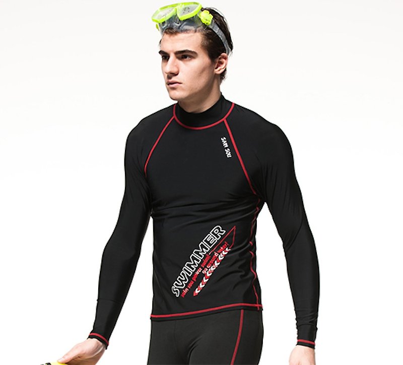 MIT Anti-UV Waterproof Jellyfish Jellyfish Sting - Men's Swimwear - Nylon Black