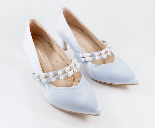 Blue small sale heels