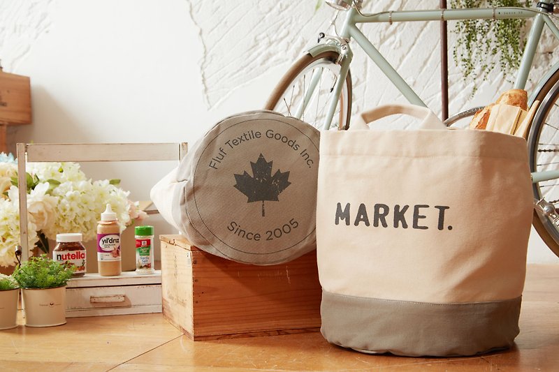 Canada Fluf organic cotton HiLife universal bag / bag / storage bag - market on the market (large) - Handbags & Totes - Cotton & Hemp 