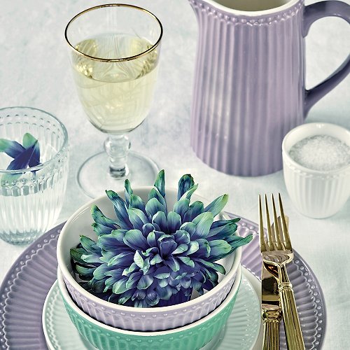 GreenGate 【現貨出清】丹麥GreenGate Alice lavender 餐盤26.5cm / 麥片碗