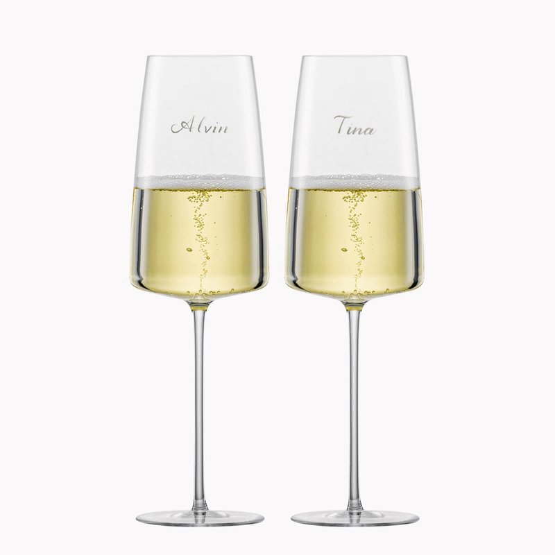 (One price) 407cc [SCHOTT ZWIESEL1872 handmade cup] SIMPLIFY champagne glass pair - แก้วไวน์ - แก้ว สีใส