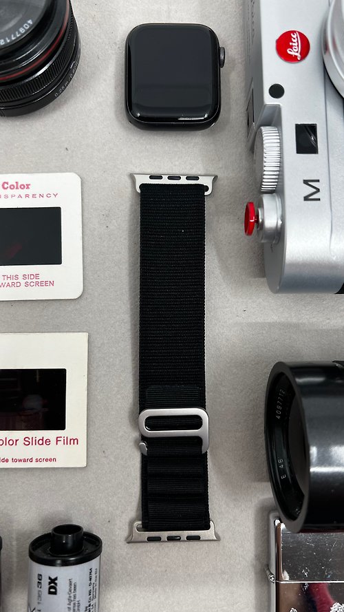 Eternitizzz 錶帶及手錶設計工房 黑色高山環錶帶 apple watch ultra 錶帶 Alpine Loop Band 49mm