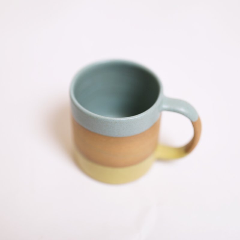 Field sunset tricolor mug-fair trade - แก้วมัค/แก้วกาแฟ - ดินเผา หลากหลายสี