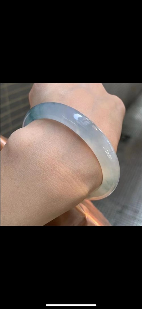 Good Morning Studio 冰種 天然翡翠 緬甸 A玉 玉鐲 • 冰種紫藍翡翠貴妃鐲