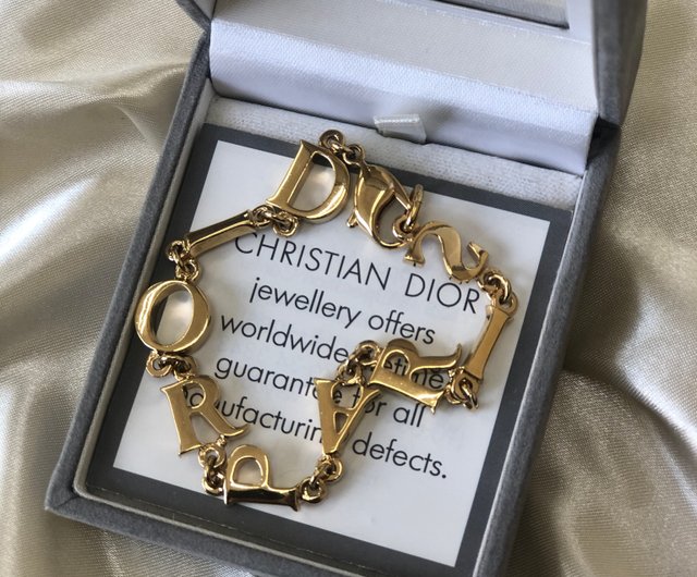 日本直送 名牌中古包 】Christian Dior ディオール ロゴ ブレスレット