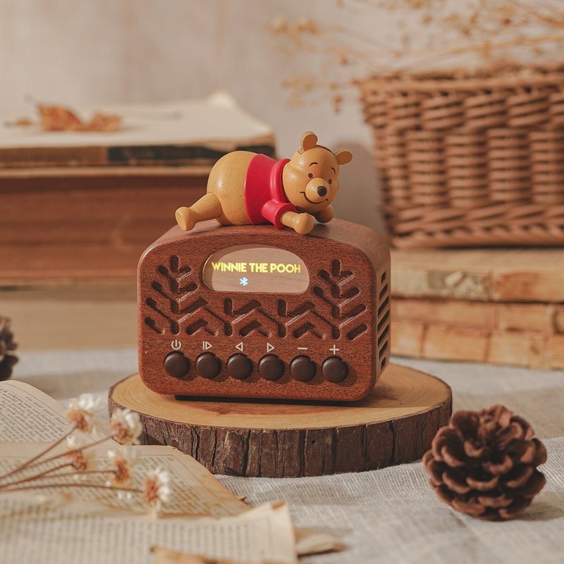 【Winnie the Pooh】Mini98 Retro Bluetooth Speaker | Wooderful life - Speakers - Wood Multicolor