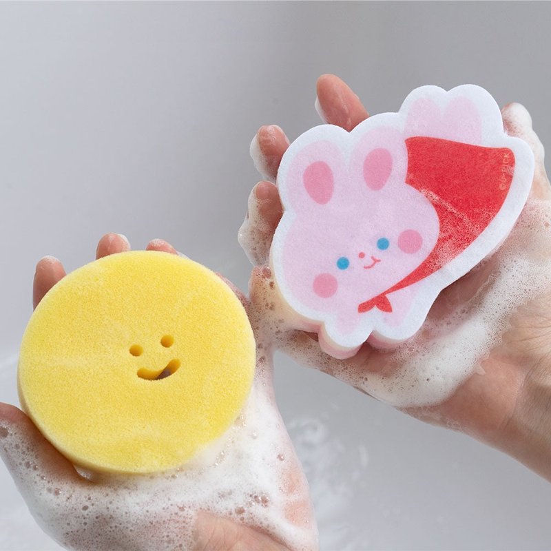 UPICK original life cute creative cartoon sponge wipe household decontamination kitchen supplies dishwashing artifact rabbit - อื่นๆ - วัสดุอื่นๆ หลากหลายสี
