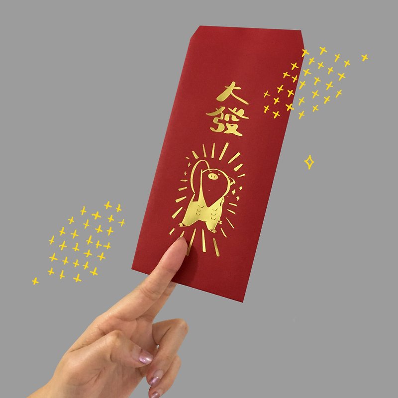 Daihatsu. Handsome hot stamping red envelope 6 into - ถุงอั่งเปา/ตุ้ยเลี้ยง - กระดาษ สีแดง