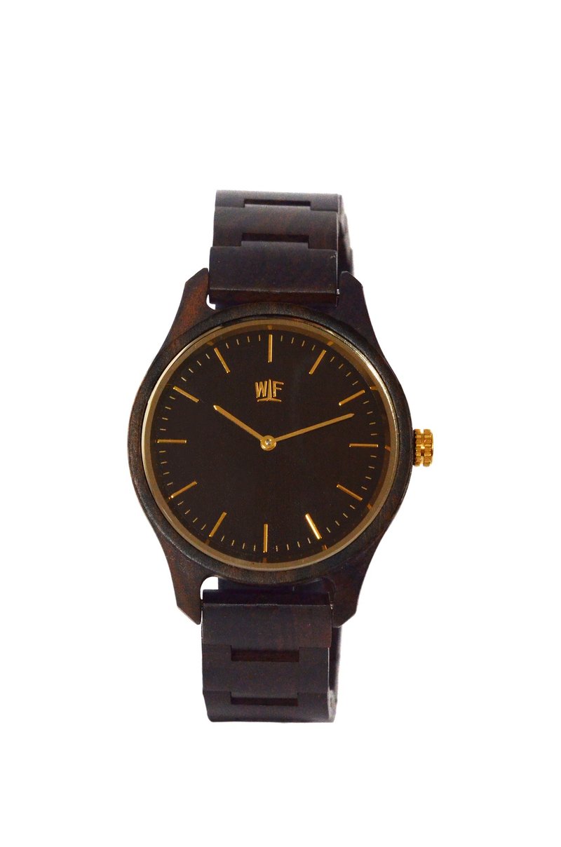 WILS FABRIK - Black Sandalwood Watch - Pragmatic M - นาฬิกาผู้ชาย - ไม้ สีดำ