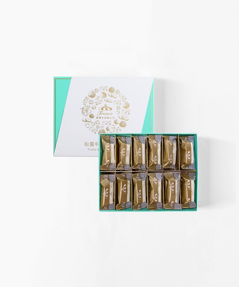 【Merry-Go-Round Dim Sum Shop】Truffle Nougat 24 in gift box - เค้กและของหวาน - อาหารสด ขาว