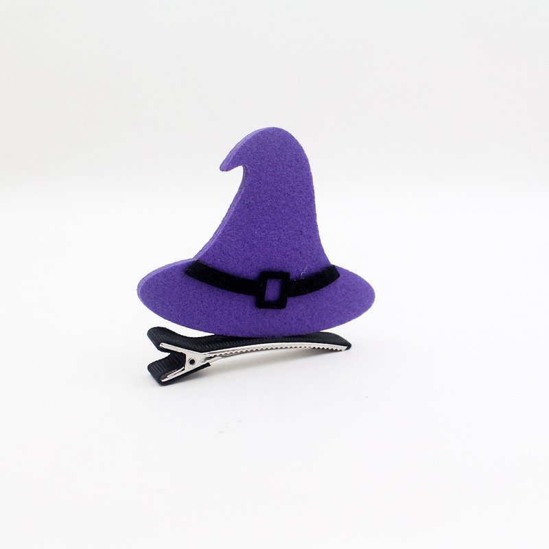 Halloween Wicked Hat  hairpin - 髮夾/髮圈 - 其他材質 紫色