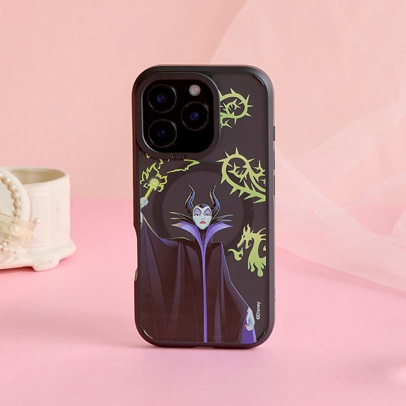 Disney公主-黑魔女款極光霧透MagSafe iPhone手機殼 - 手機殼/手機套 - 塑膠 多色