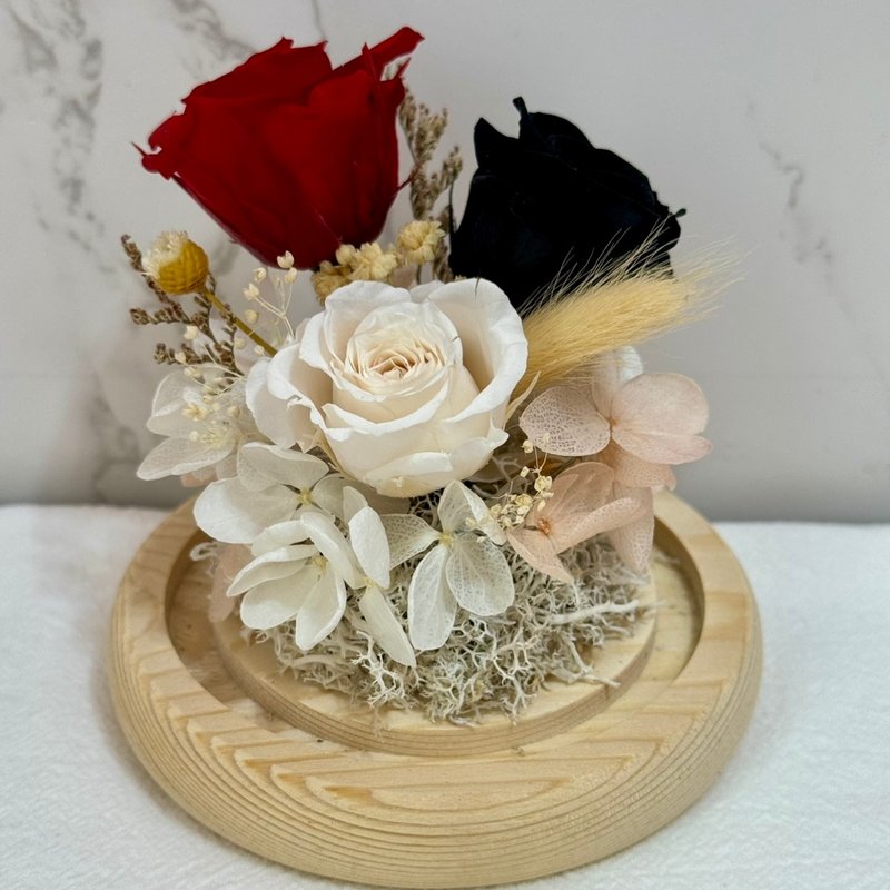 Preserved flower glass ball decoration handmade - Dried Flowers & Bouquets - Plants & Flowers Multicolor