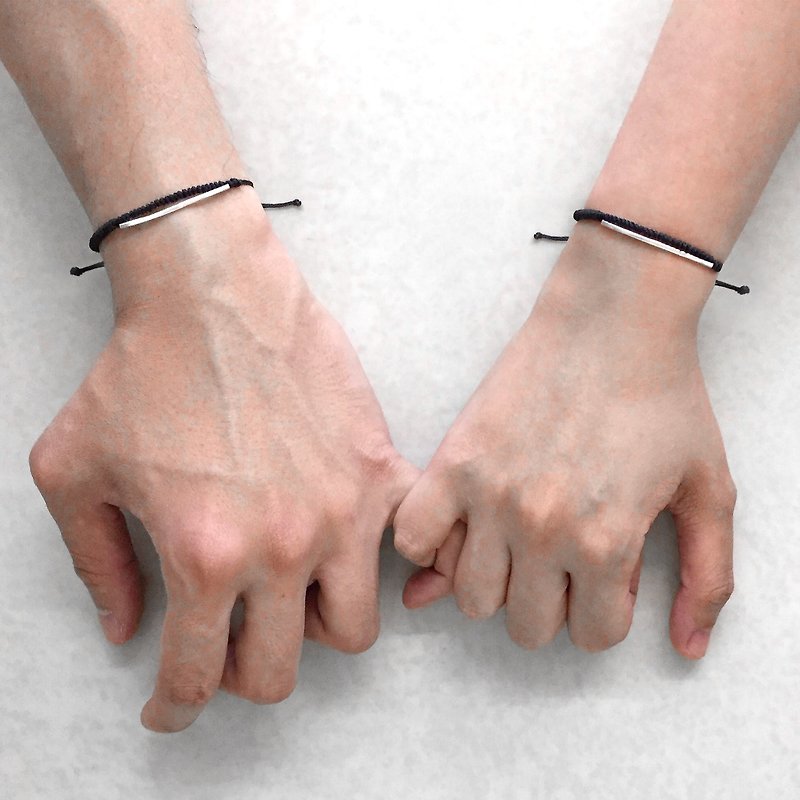 Linkage Couples Bracelet | Couples Bracelets | Line Couples Bracelet | Love Gift - Bracelets - Silver 