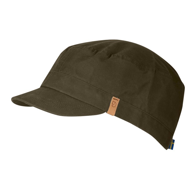 【Fjallraven Arctic Fox】Singi Trekking Cap Baseball Cap_633 Deep Olive - Hats & Caps - Other Materials Green