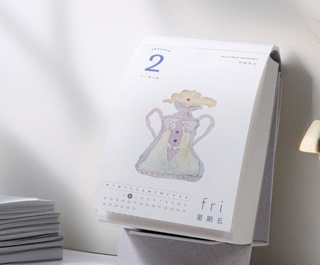 dodolulu 2026 卓上カレンダー　365日のgirls 2026 365ガールズカレンダー卓上 | 毎日めくるイラスト