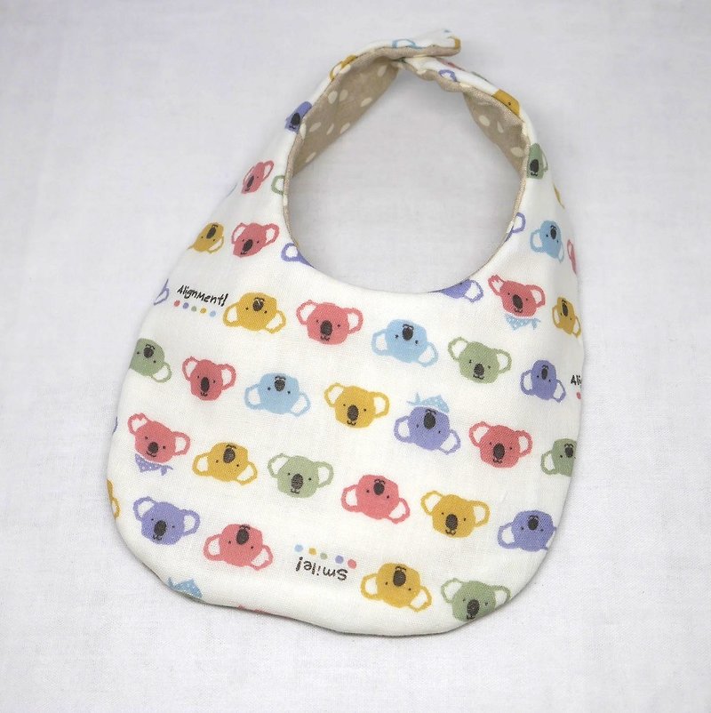 Japanese Handmade 8-layer-gauze Baby Bib - 口水肩/圍兜 - 紙 多色