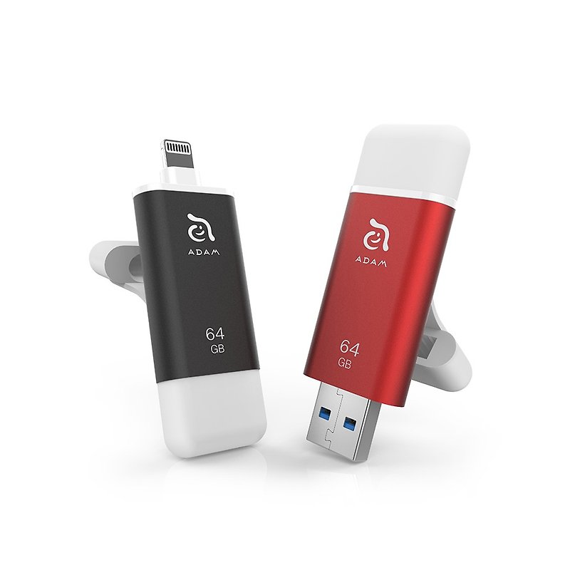 iKlips II 64GB Apple Lightning / USB 3.1 Dual-Interface iOS Flash Drive - Other - Other Metals Red