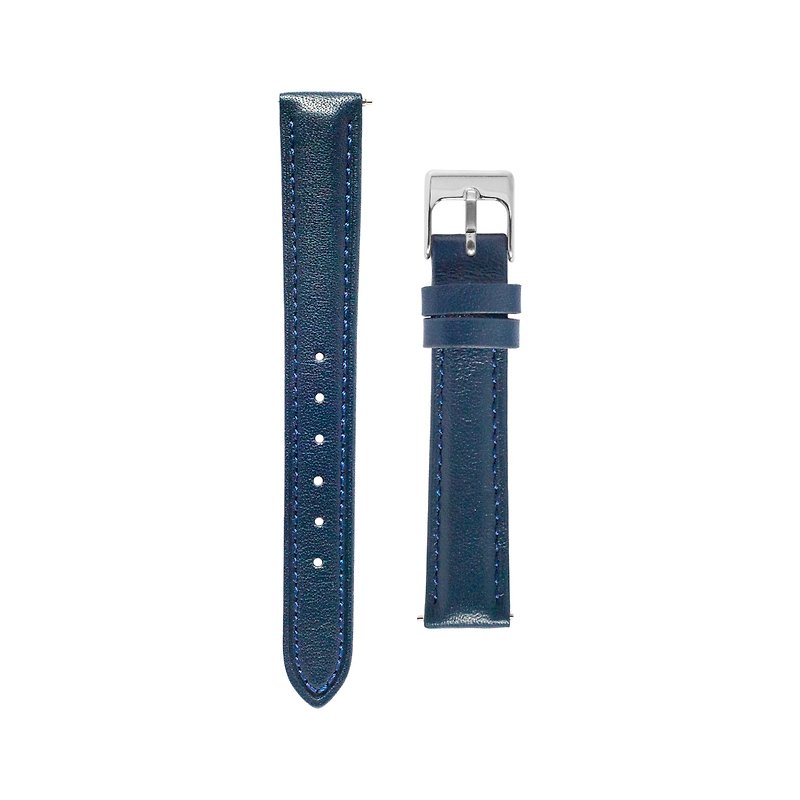 HIBI Watches - Navy Leather Strap - Other - Genuine Leather Blue