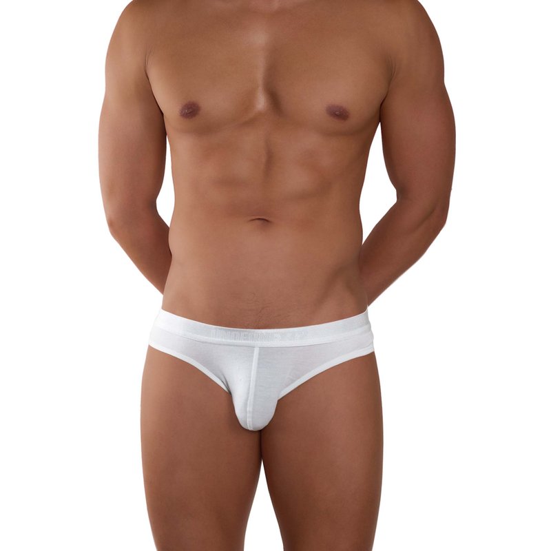 BF025 Cotton Soft Brief /  White - ชุดชั้นในผู้ชาย - เส้นใยสังเคราะห์ ขาว