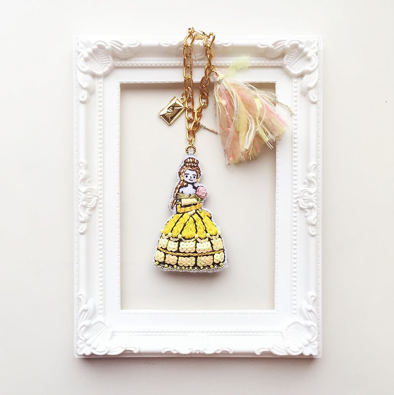Koko Loves Dessert // I sell my youth to you-Princess Belle pendant - Other - Thread Yellow