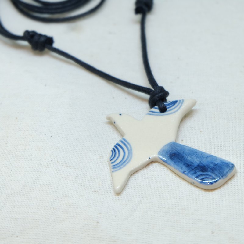 WAVE BLUE NECKLACE - Necklaces - Pottery Blue