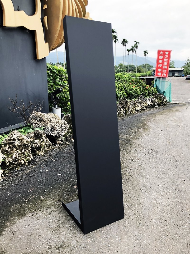Iron single-sided advertising stand advertising signs DM frame flyer frame metal products with professional texture paint - ของวางตกแต่ง - โลหะ สีดำ