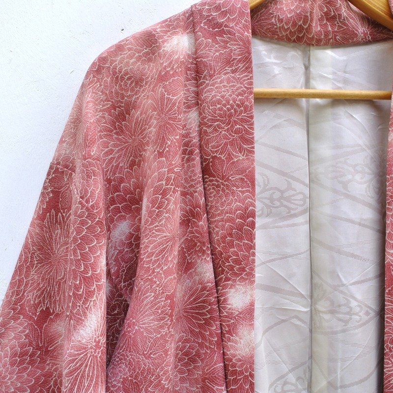 │Slowly│ Japanese Antiques - Light kimono coat J24│ vintage .vintage retro theatrical... - เสื้อแจ็คเก็ต - วัสดุอื่นๆ หลากหลายสี