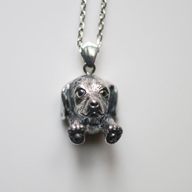 Dachshund dog necklace - Necklaces - Other Metals 