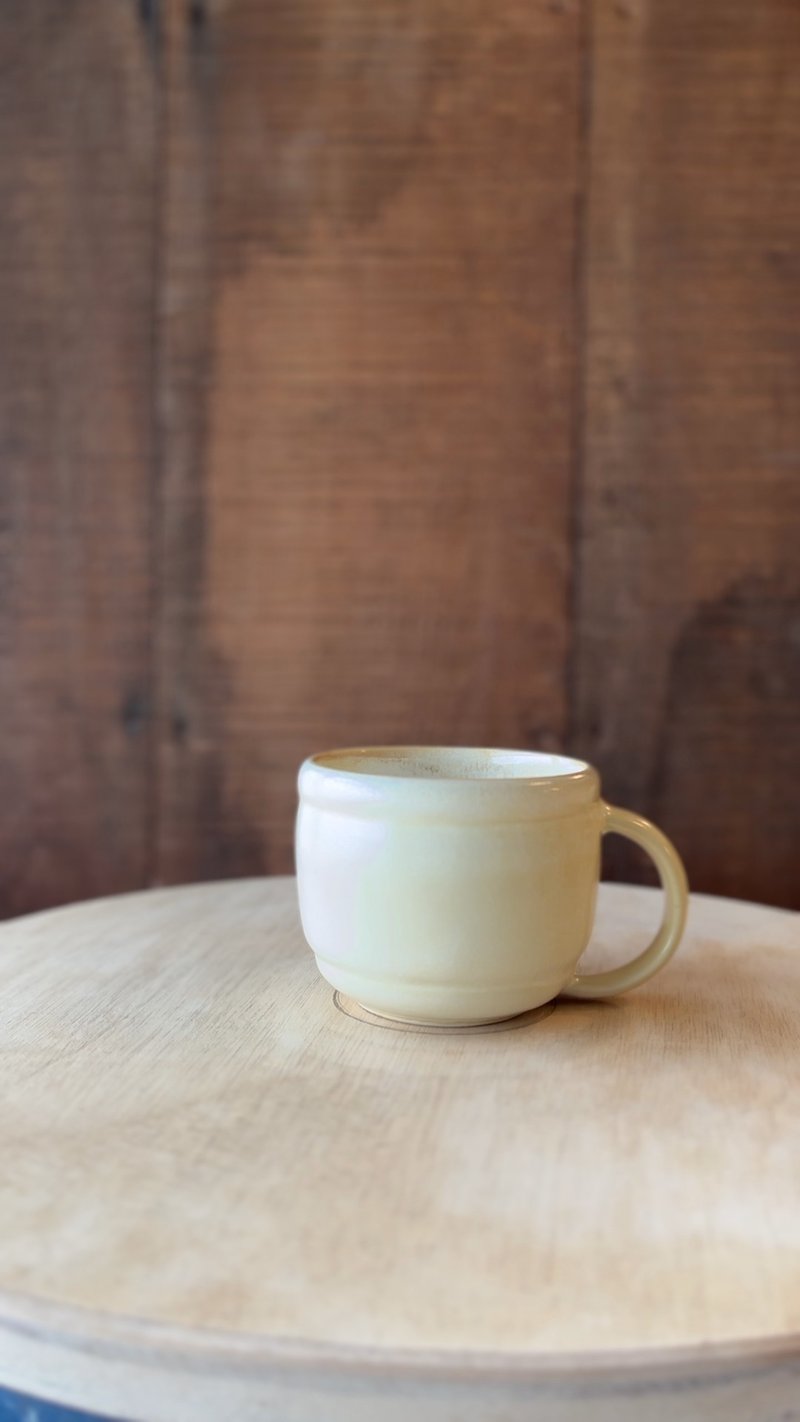 蜂蜜拿鐵 茶杯 咖啡杯 - 咖啡杯/馬克杯 - 陶 黃色