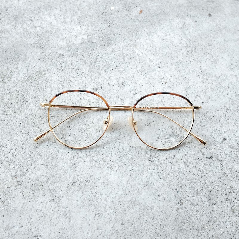 【目目商行】日本新框 鈦金屬 / 板材 精緻細框 超輕鈦框  玳瑁金 - 眼鏡/眼鏡框 - 其他金屬 金色