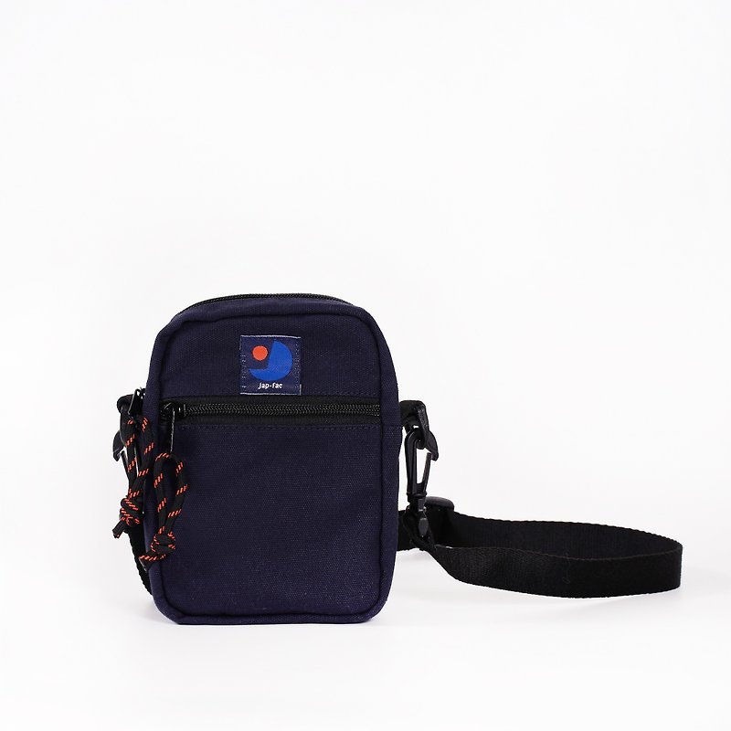 Sunny Mini square bag - กระเป๋าสตางค์ - ผ้าฝ้าย/ผ้าลินิน สีดำ