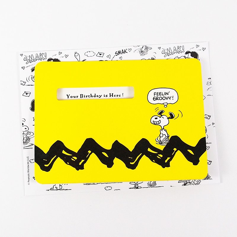 Snoopy feels very fashionable [Hallmark Stereo Card Birthday Blessing] - Cards & Postcards - Paper Yellow