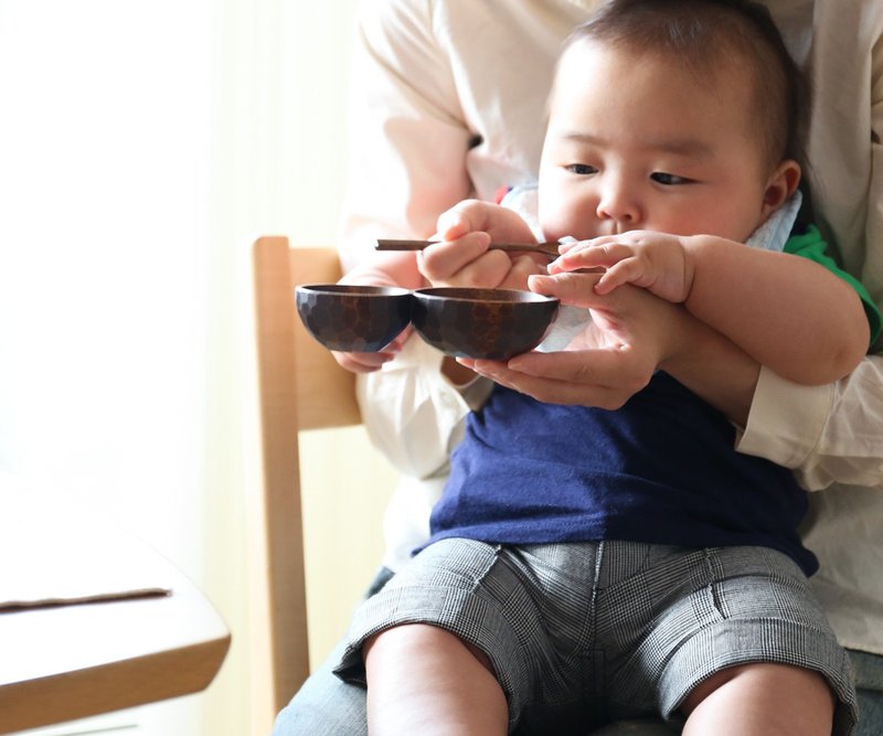 Kodo Woodworks Twin Dishware & Spoons - จานเด็ก - ไม้ 