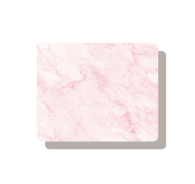 Marble Series--Marble - Pink  WFH/office/customize present - แผ่นรองเมาส์ - วัสดุอีโค สึชมพู