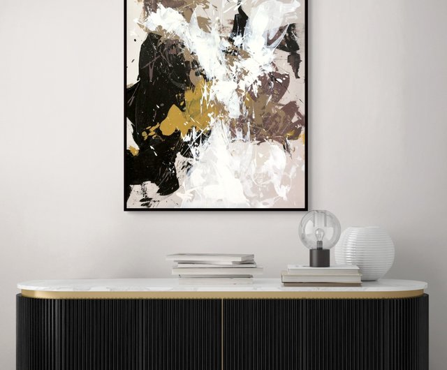 抽象画　ベージュ　ブラウン　グレー　ブラック　絵画　海外　アート作品 71xeXpX0sSL._AC_SY200_QL15_.jpg