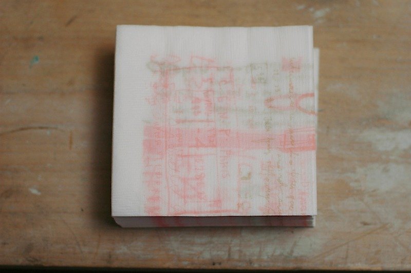 Classiky x Craft Log's Paper Napkin【Graffiti B / White (45241-03)】 - Place Mats & Dining Décor - Paper White