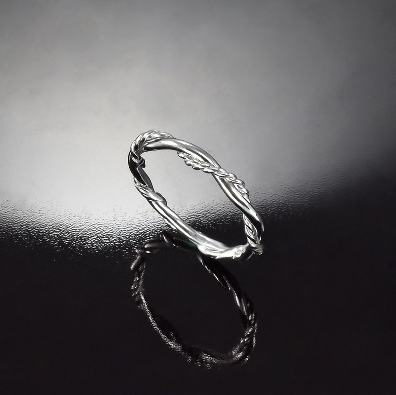 [Customized Gift] Light Jewelry-Weaving Ring Weaving - แหวนทั่วไป - โลหะ สีเงิน