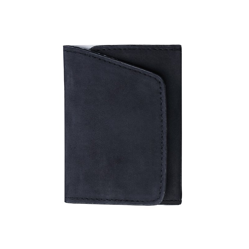 【Zallex 4.0】多功能超薄皮夾 - 黑色 鈔票夾 卡夾 錢包 禮物 - 長短皮夾/錢包 - 人造皮革 黑色