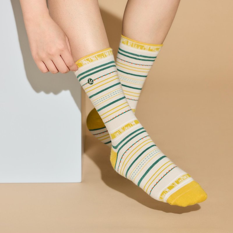 滋養 純棉中筒襪∣高品質精梳棉∣原創襪子∣男女同版 - 襪子 - 棉．麻 