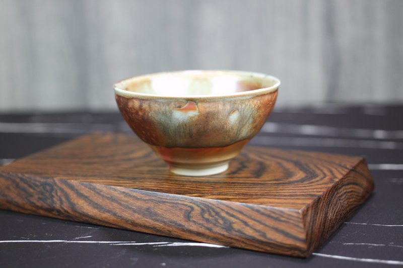 【送禮好物】天目釉 柴燒茶杯 鶯歌陶藝名家葉敏祥作品 - 茶壺/茶杯/茶具 - 瓷 