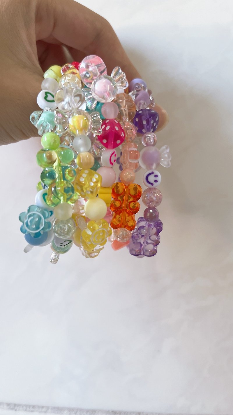 Gummy Bear Sunflower Bracelet - Bracelets - Acrylic Multicolor